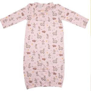 Angel Dear Kimono Gown, Pink Bunnies Size 0-3 Months NWT